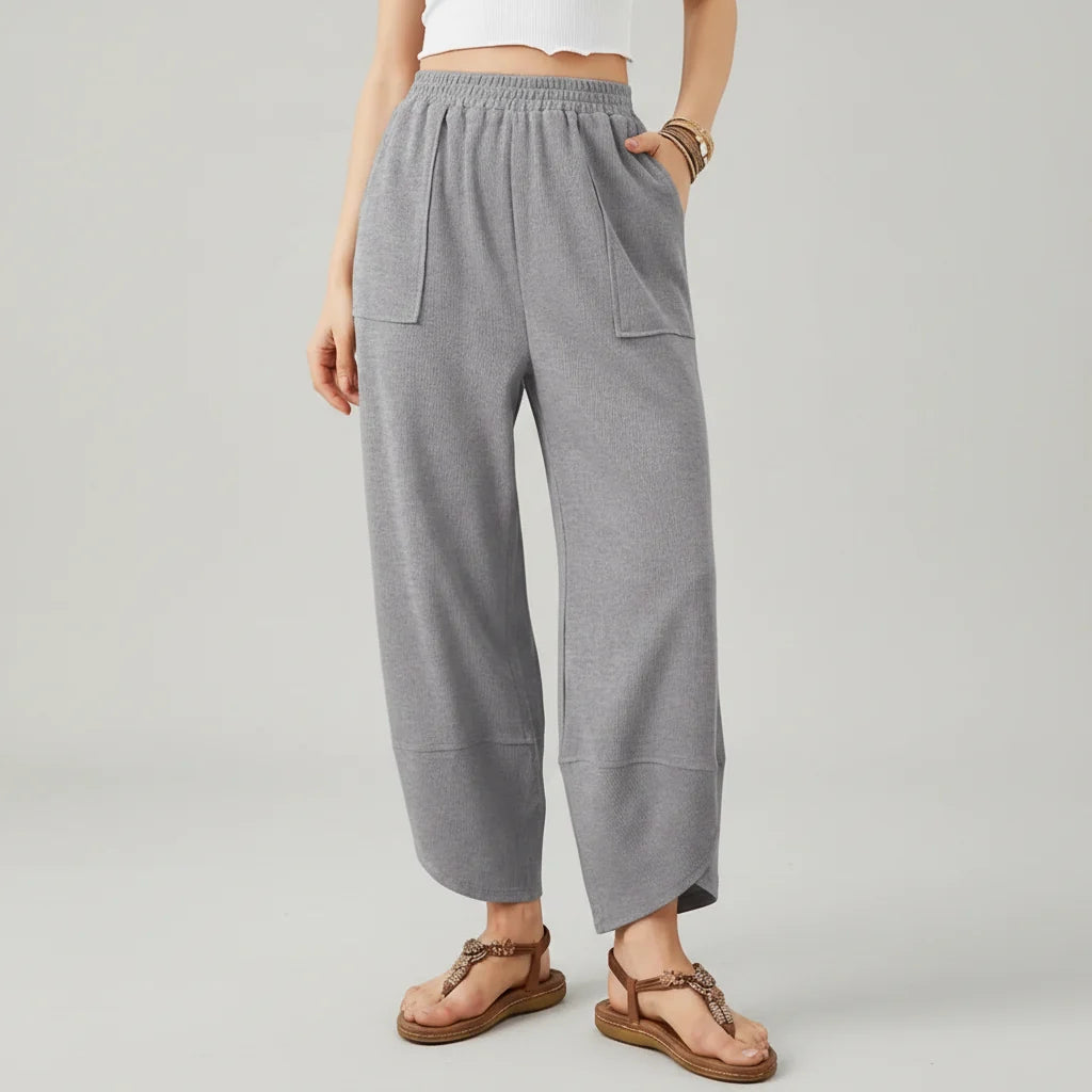 Women Pants Casual Loose Fit Straight Leg Lightweight Summer Trousers