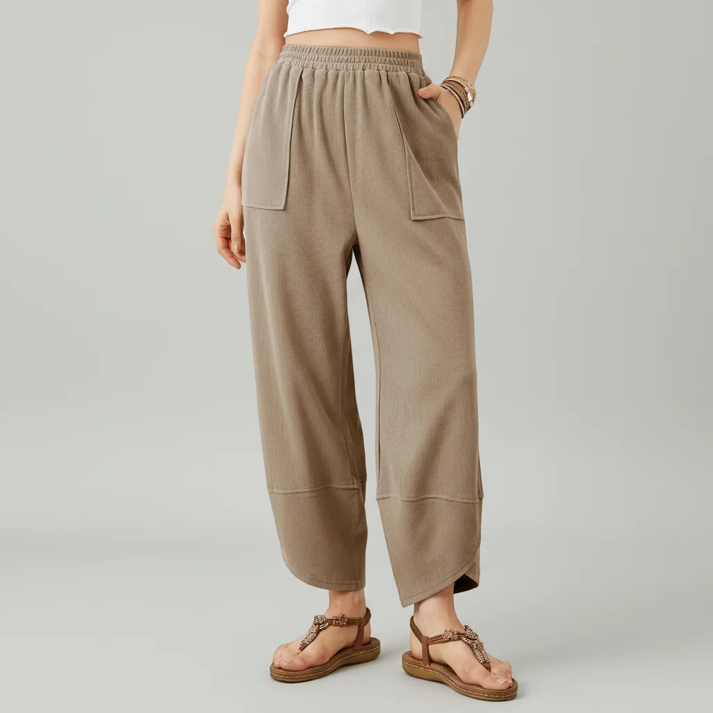 Women Pants Casual Loose Fit Straight Leg Lightweight Summer Trousers