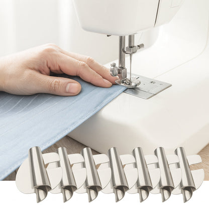 Sewing Hemmer Foot Stainless Steel Rolled Hem Tool Set