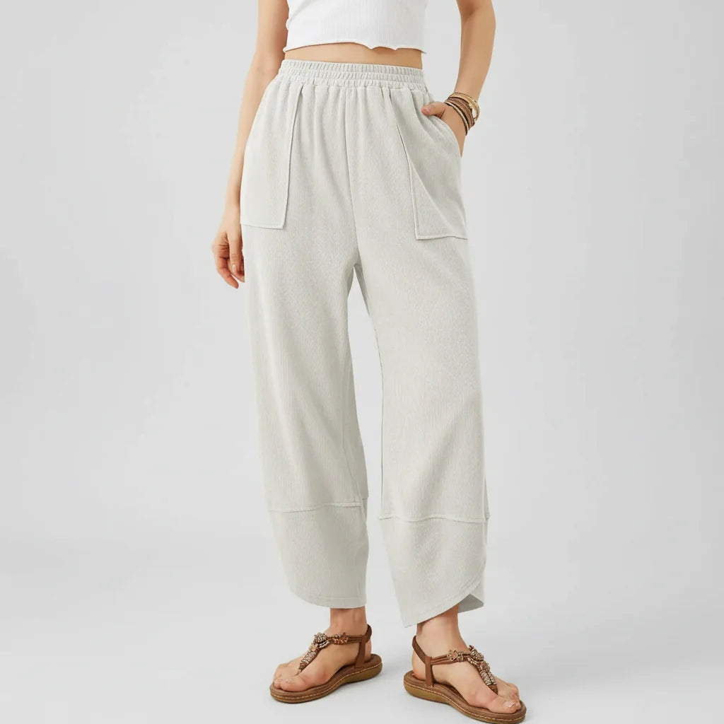Women Pants Casual Loose Fit Straight Leg Lightweight Summer Trousers