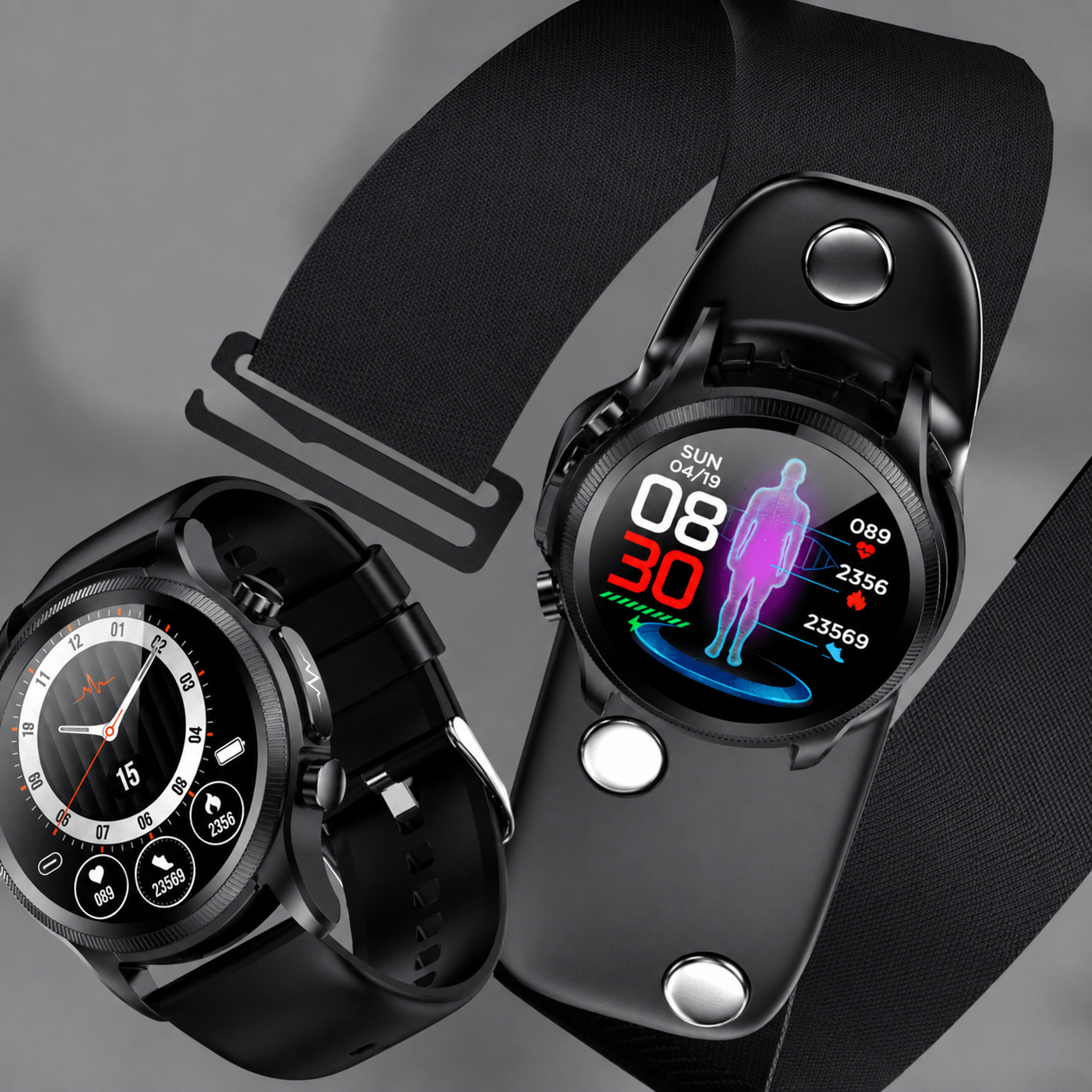 Smartwatch Fitness Tracker Heart Rate Monitoring