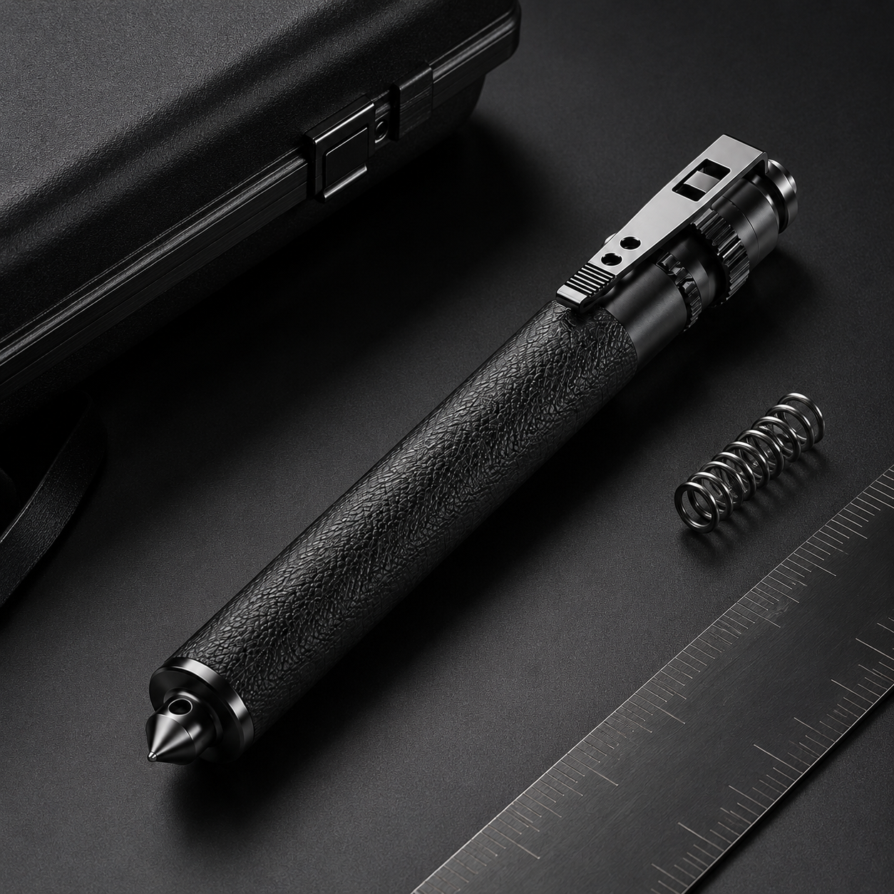 Tactical Pen Flashlight Self Defense Automatic Extension