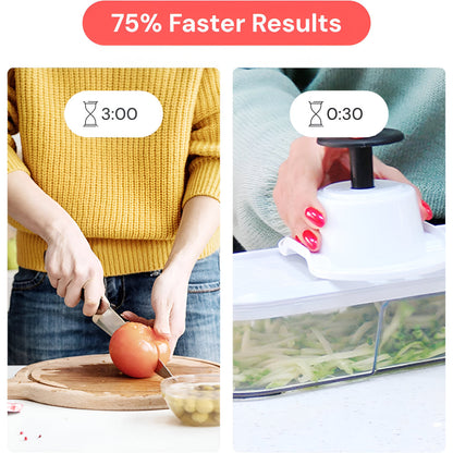 Vegetable Chopper Manual Food Prep Cutter Set