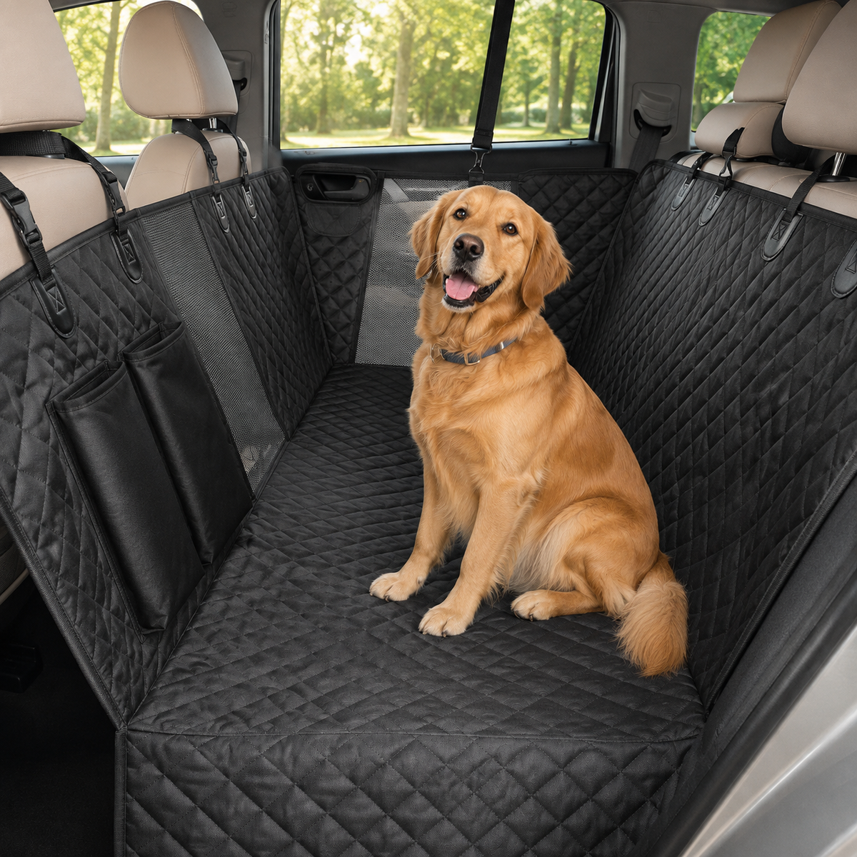Waterproof Car Seat Cover Dog Adjustable Seat Protector
