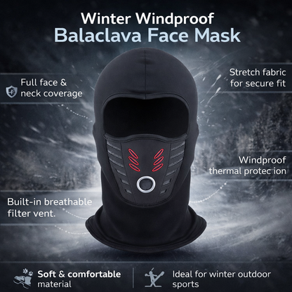Winter Face Mask Windproof Thermal Full Coverage Outdoor Balaclava