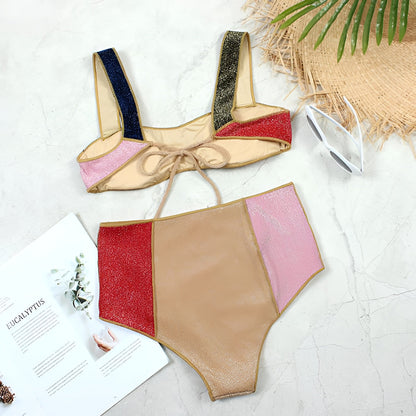Women's Bikini Set High Waisted Swimwear Beach Bathing Suit