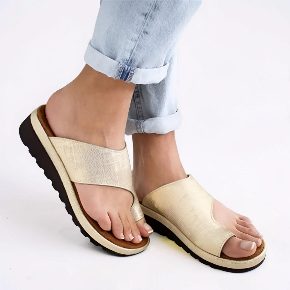 Women's Sandals Slip On Open Toe Casual Walking Slides