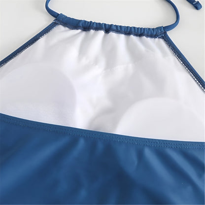 Women's Tankini Swimsuit Beach Swimwear Halter Bathing Suit