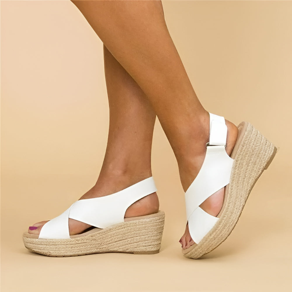 Women's Wedge Sandals Espadrilles Ankle Strap Anklessole