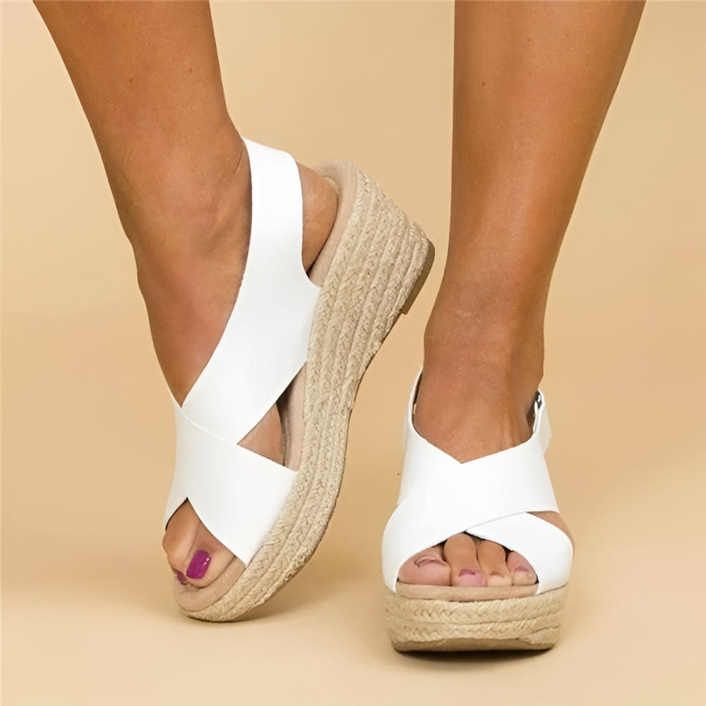 Women's Wedge Sandals Espadrilles Ankle Strap Anklessole