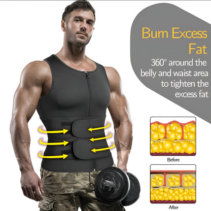 Workout Vest Neoprene Adjustable Fitness Body Training Garment