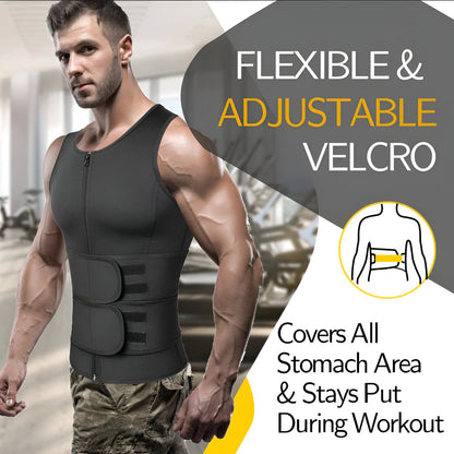 Workout Vest Neoprene Adjustable Fitness Body Training Garment