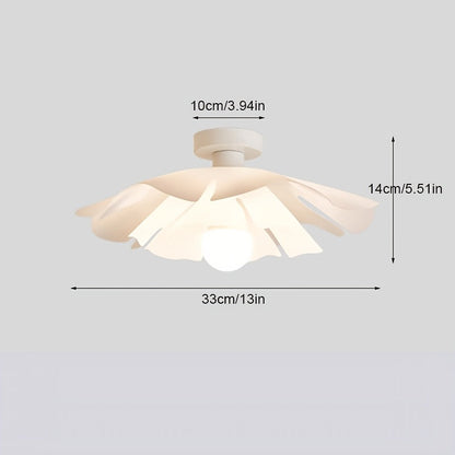 Rose Petal Ceiling Light | Modern Semi-Flush Flower Design
