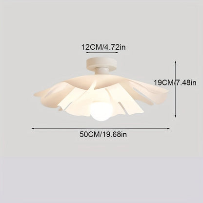 Rose Petal Ceiling Light | Modern Semi-Flush Flower Design