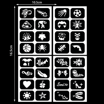 Glow Dark UV Body Paint Set Parties Festivals