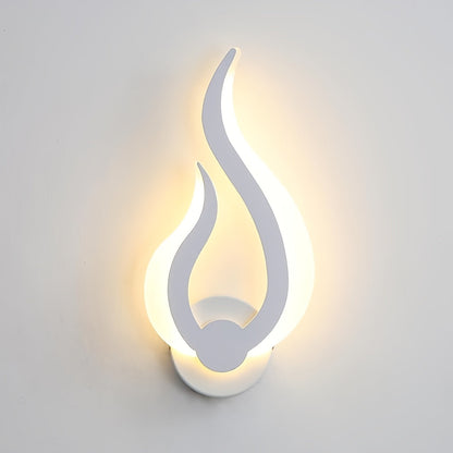 Modern Flame LED Wall Light | 10W Warm White Sconce