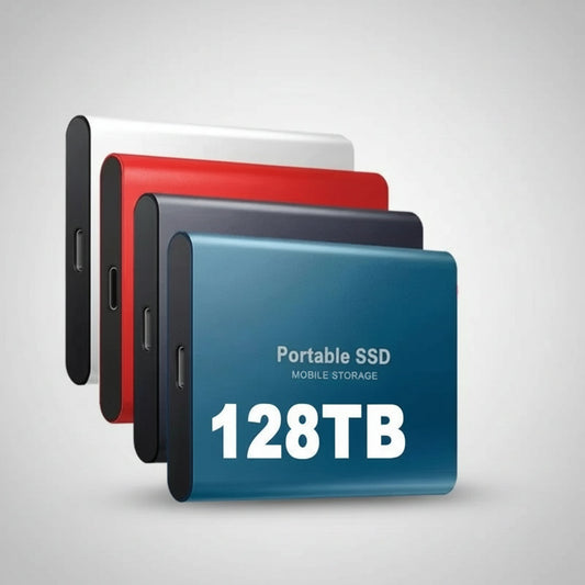 External Hard Drive Portable SSD High Speed USB Storage 128tb