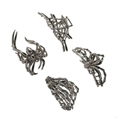 Halloween Accessories Hair Clips Spider Bat Designs