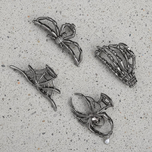 Halloween Accessories Hair Clips Spider Bat Designs