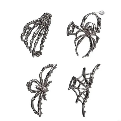 Halloween Accessories Hair Clips Spider Bat Designs