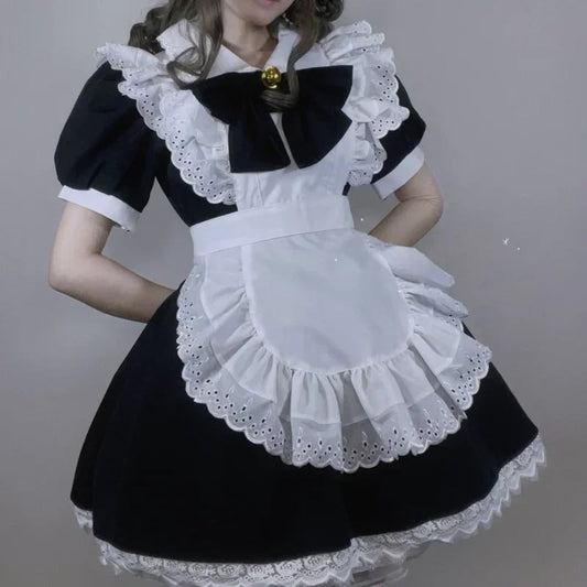 Halloween Costumes Adult Gothic Maid Dress Set