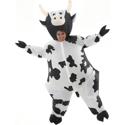 Halloween Costumes Adult Inflatable Funny Cow Outfit