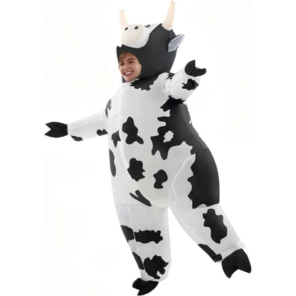 Halloween Costumes Adult Inflatable Funny Cow Outfit