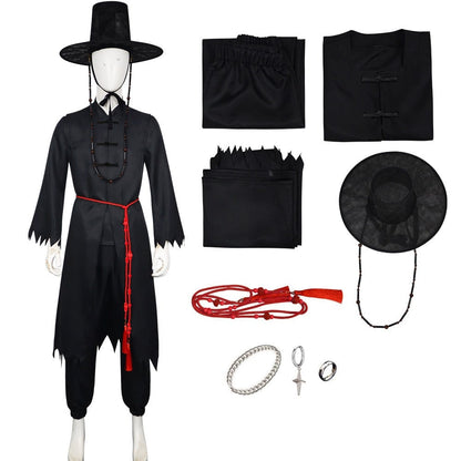 Halloween Costume Korean Hanbok Cosplay Party Outfit