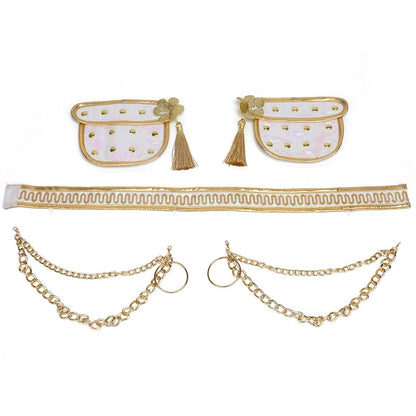 Halloween Costumes Girls Gold Dance Costume Set