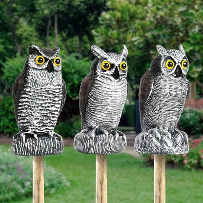 Halloween Decoration Realistic Owl Garden Yard Statue
