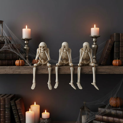 Halloween Decoration Skeleton Figurine Home Decor Accent