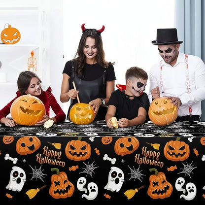 Halloween Decoration Tablecloth Party Spiderweb Pattern