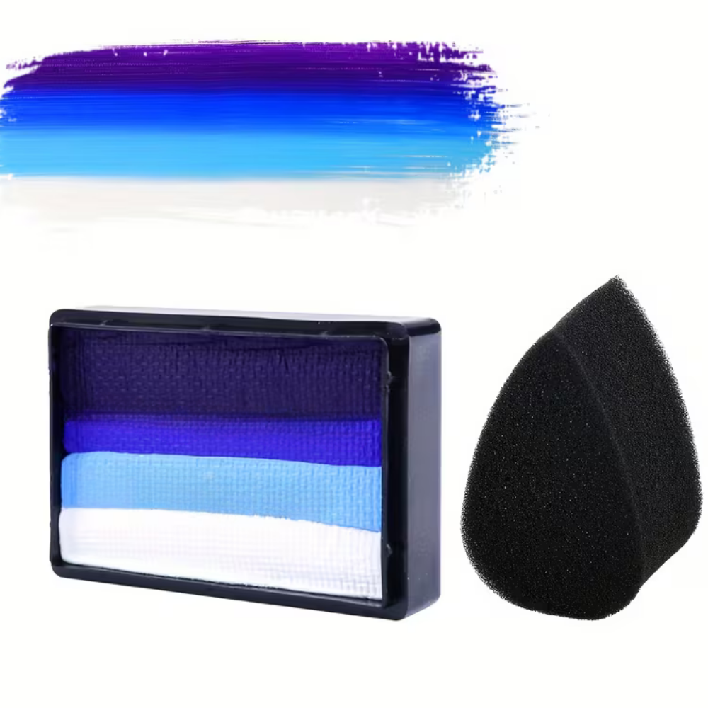 Soccer Ball Neon Split Cake Body Paint Set UV Glow Parties