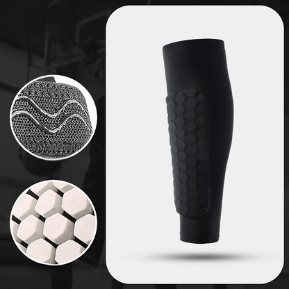 World Cup Football Shin Guard Sleeves Honeycomb Padded Compression