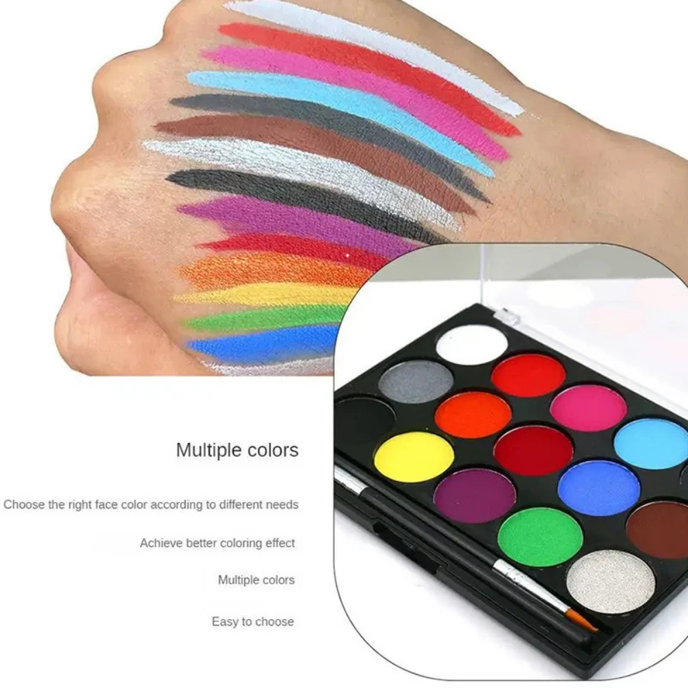 Body Paint Kit Kids Safe Non Toxic Colors Parties Festivals