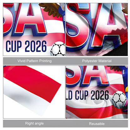 USA Flag Soccer Fan Cape World Cup Game Day Supporter