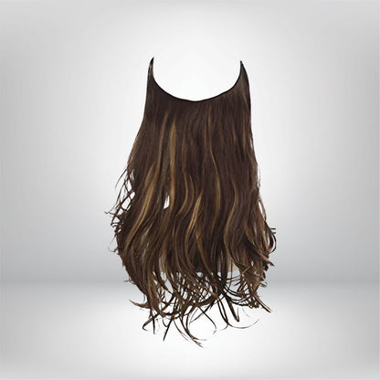 Hair Extensions Natural Wavy Human Hair Clip-In Long Volume Set