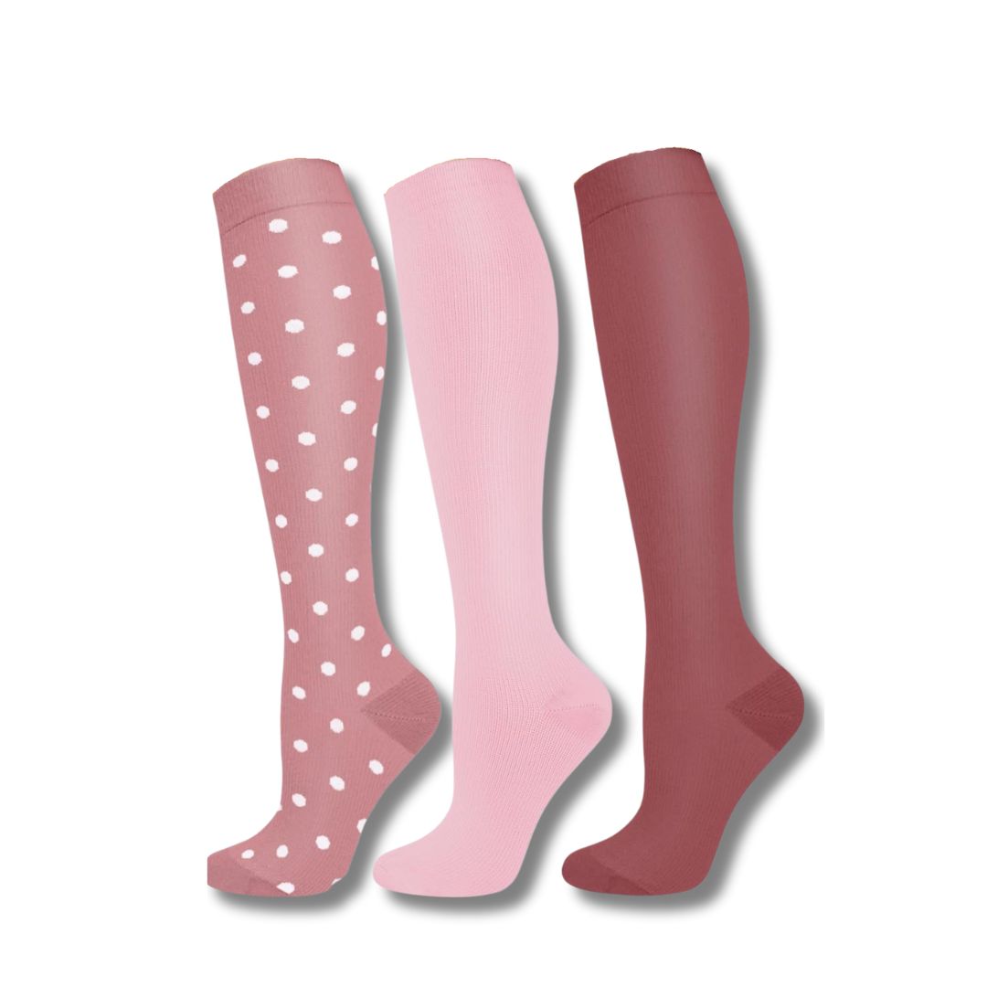Women's Compression Socks Knee High Support Travel Sport Socks
