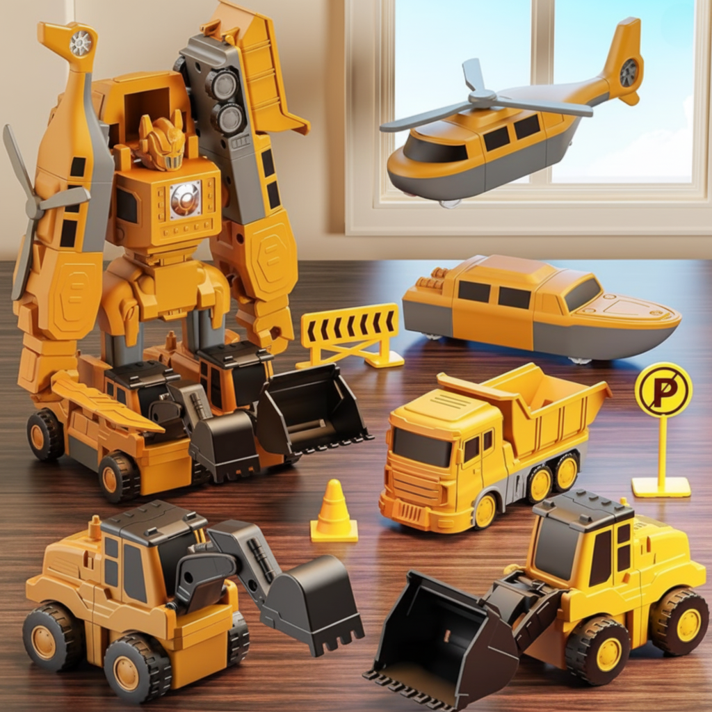 Toy Building Blocks Magnetic Vehicle Set Creative Kids Play