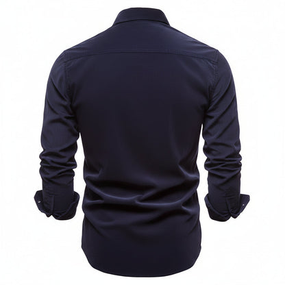 Mens Dress Shirt Button Up Casual Buttoned Collar