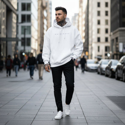 Mens Oversized Hoodie Long Sleeves Sweatshirt | Casual
