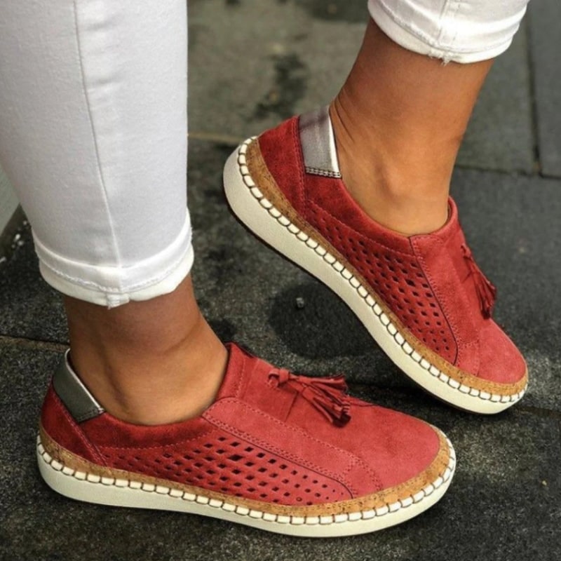 Women's Shoes Casual Slip On Walking Loafers Arch Support Design