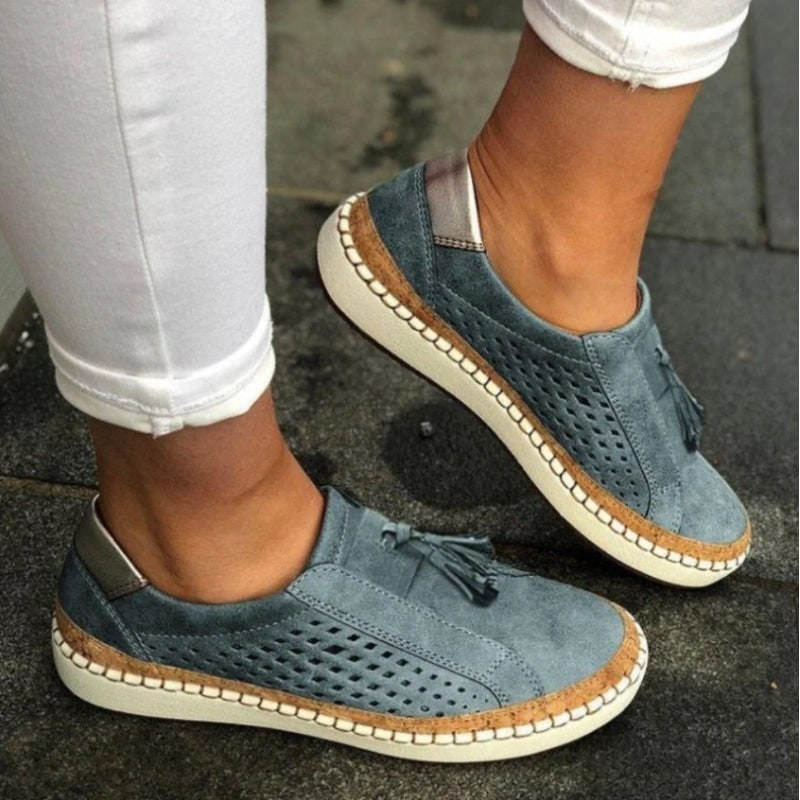 Women's Shoes Casual Slip On Walking Loafers Arch Support Design