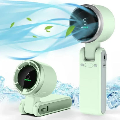 Portable Fan Neck Handheld Rechargeable Clip-On Mini Fan