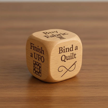 Quilting Decision Dice Creative Crafting Solid Wood Craft