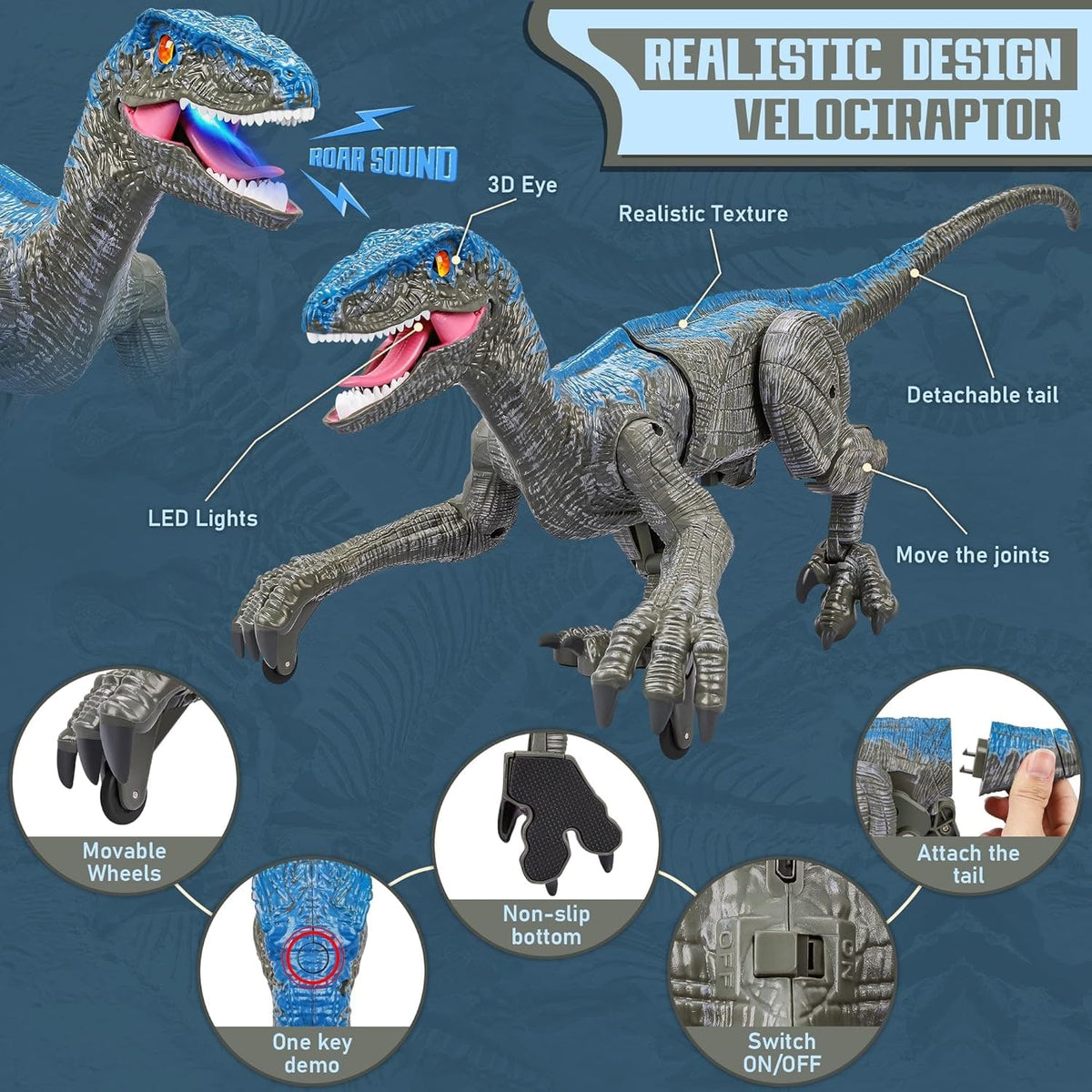Remote Control Dinosaur Sound Realistic