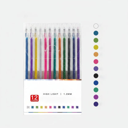 Sparkle Gel Pens Glitter Writing Creative Art Supplies