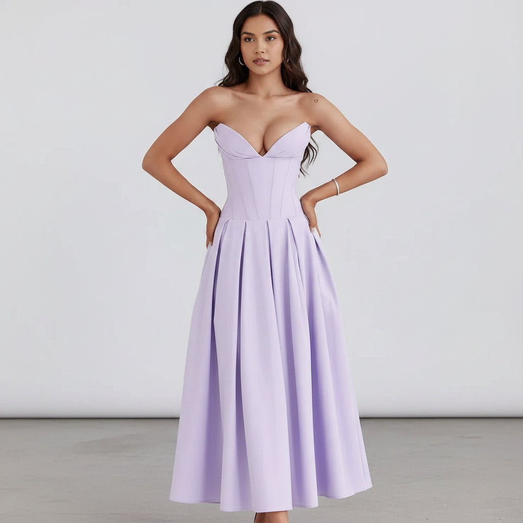 Women's Cocktail Dress Midi Off Shoulder | Party Dress