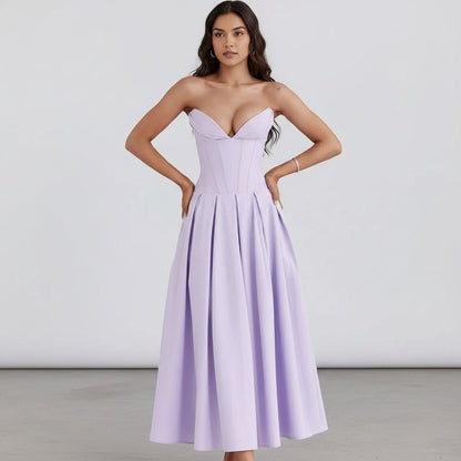 Women's Cocktail Dress Midi Off Shoulder | Party Dress