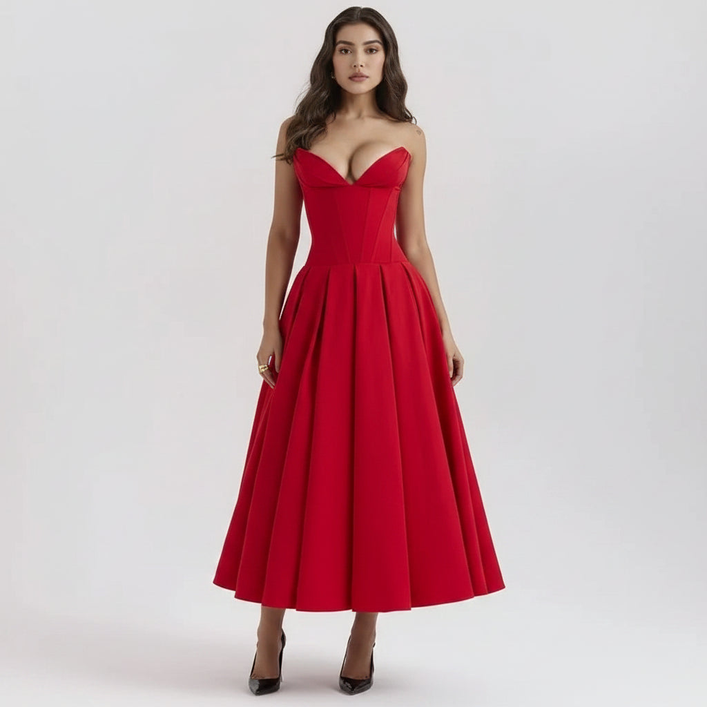 Women's Cocktail Dress Midi Off Shoulder | Party Dress